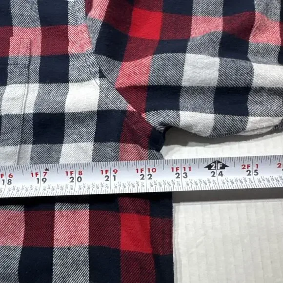 Croft & Barrow Flannel Shirt Mens Large Button Down Long Sleeve Plaid - Picture 8 of 10